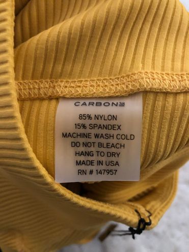 Carbon 38 NWT Ribbed 7/8 Legging Yellow Size XS - $48 (62% Off Retail) New  With Tags - From Maddie