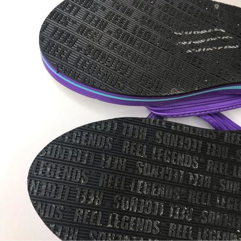 Reel Legends tropical sandals flip flops W SZ 10 - $15 - From Jennifer