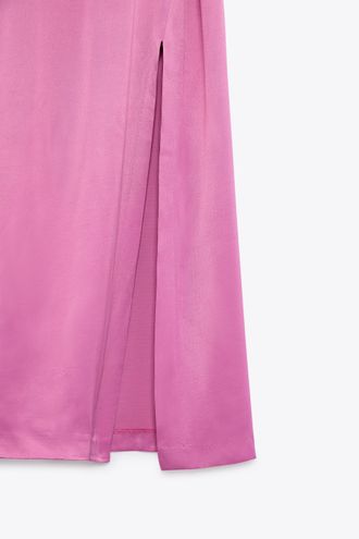 ZARA Satin Effect Pink Corset Maxi Party Wedding Cocktail Dress Size XS -  $44 (50% Off Retail) New With Tags - From Jessie