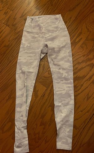 Lululemon White Camo Leggings Size 4