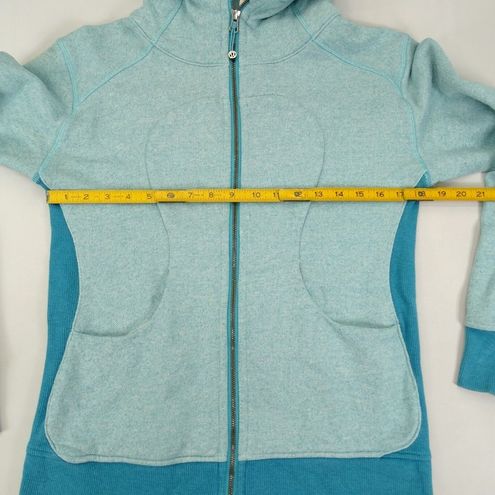 Lululemon Scuba Hoodie Thick Sweatshirt Full Zip Heather Peacock Blue  Womens 8 - $40 - From Larry