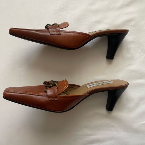 Etienne Aigner Rajo Brown Leather Mules Women s 7.5 30 70