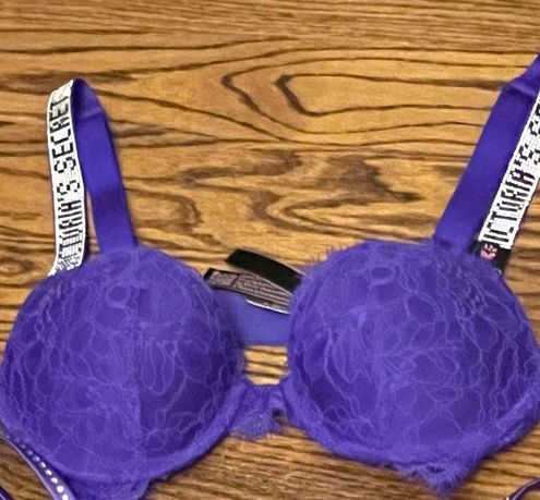 Victoria's Secret Shine strap pushup Bra Purple Size 32 B - $29 (58