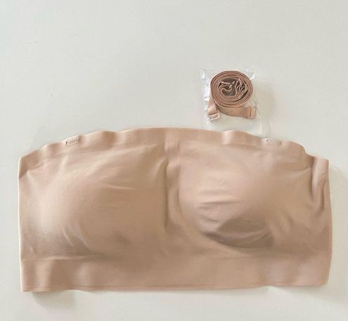 JENNI INTIMATES Nude No Show Seamless Removable Strap Bandeau Bra Size  Medium Tan - $16 New With Tags - From Ann