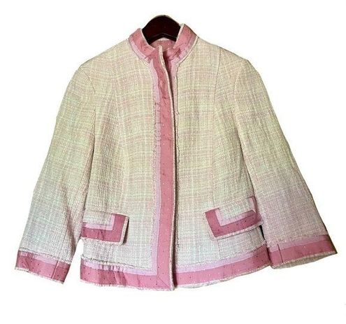 ZARA Y2K Vintage Barbie Pink Tweed Blazer Jacket Size Small - $43 - From  Katie