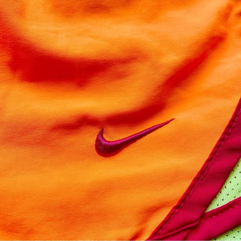 Nike Orange and Yellow Athletic Shorts Small - $15 - From Bethany