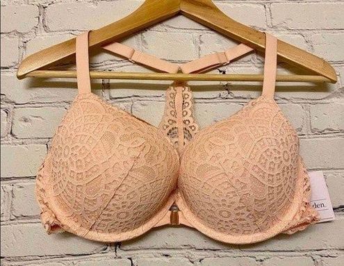 Auden The Radiant Push Up Lace Bra Casual Pink NWT Size