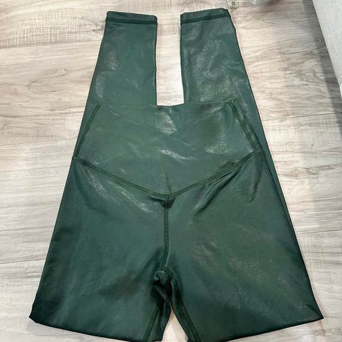 Aerie The Hugger Crossover High Waisted Crackle Leggings Green - $20 (60%  Off Retail) - From Fryda