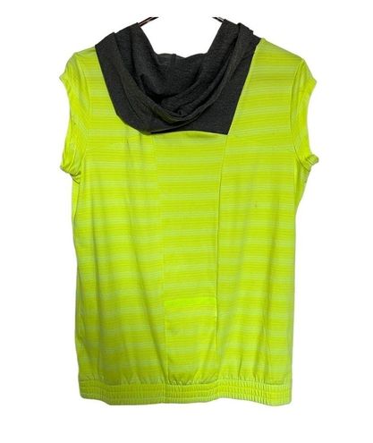 Mondetta MPG Performance Gear Womens Hooded Grey Lime Sleeveless Pullover  Flaw M Size M - $8 - From Kate