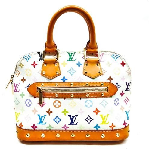 Louis Vuitton Auth Takashi Murakami Monogram Alma Studded Multi Color Bag  Purse - $1409 - From StyleBy