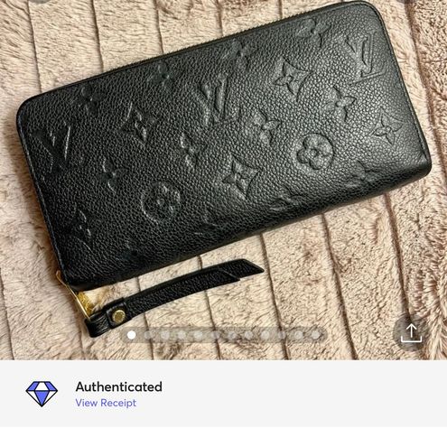 Louis Vuitton Monogram Empreinte Zippy Wallet - Black