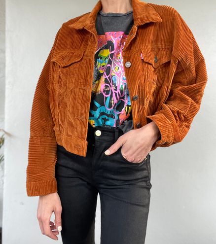 Levi's Cropped Corduroy Trucker Jacket Brown - $65 (50% Off Retail) - From  Nana