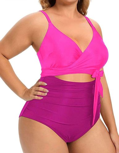 One Piece Daci Women Plus Size Swimsuits High Waisted Tummy