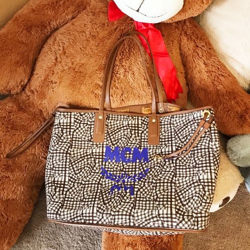 MCM, Bags, Mcm Liz Reversible Large Visetos Tote Bag Authentic