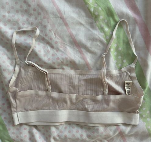 SKIMS Cotton Rib Scoop Bralette White Size XS - $23 (36% Off