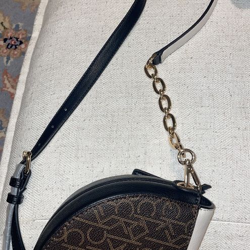 Calvin Klein NWT Half Moon Two-Toned Small Crossbody Bag - $104 New With  Tags - From Sammy