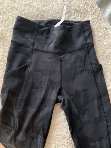 Lululemon black camo leggings size 2