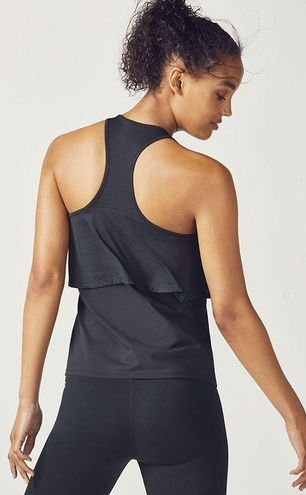 Fabletics Black Layered Tank Top Size Medium - $24 - From Bree