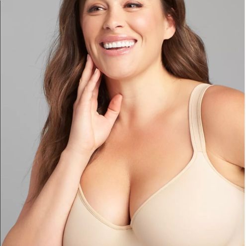 Cacique NWT beige Smooth Lightly Lined Balconette Bra Sz 44D