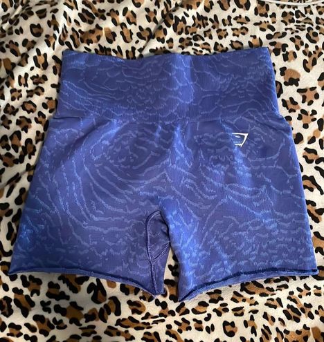 Gymshark Adapt Animal Seamless Cycling Shorts - Court Blue