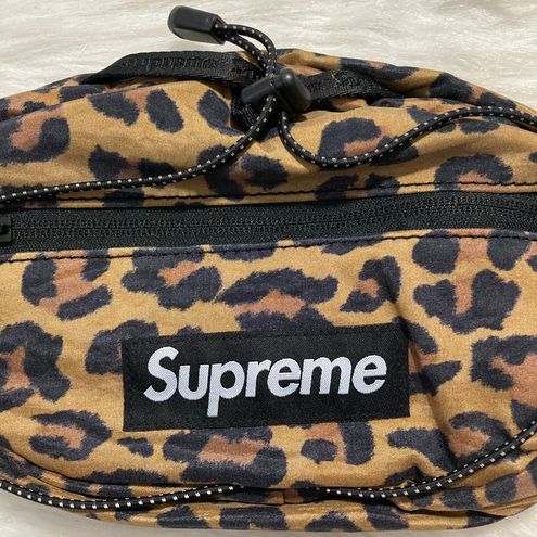 Supreme Leopard-Print Belt Bag - Brown