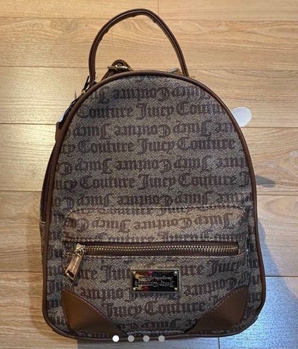 Juicy Couture NWT chestnut chino gothic status backpack. Brown