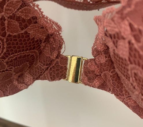 H&M Pink Lace Extreme Push Up Bra Front Closure / 34B Size 34 B