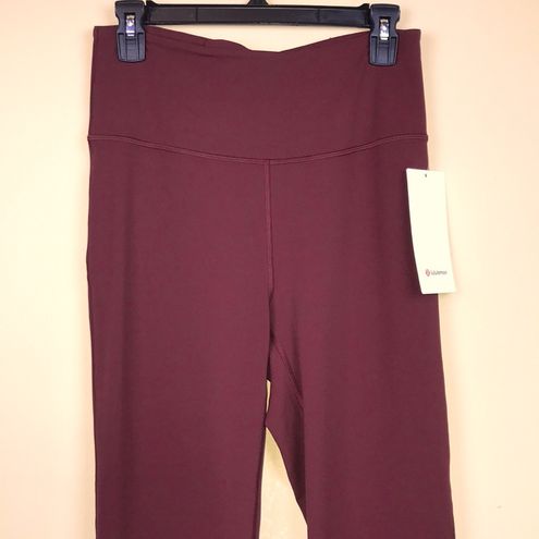 NWT Lululemon Groove Flare Leggings in Red Merlot