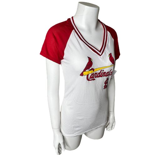 Genuine Merchandise V-Neck Mesh T-Shirt - St. Louis Cardinals