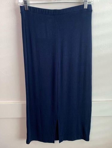 Kindred NWT Bravely Blue Ribbed Bamboo Maternity & Postpartum Midi Skirt  Size undefined - $35 - From Hayley