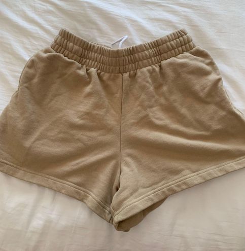 Glassons sweat shorts Tan Size M - $18 