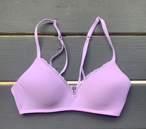 Aerie Real Happy Wireless Bra Purple Size 34 C - $18 - From suzy