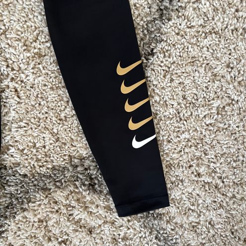 Nike NWT Swoosh Run 7/8 Running Leggings Black Size XS - $38 New