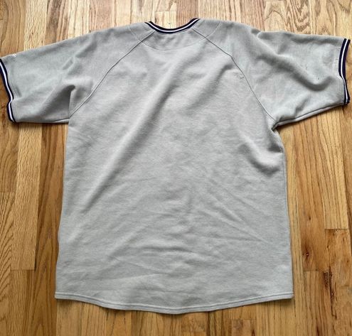 MLB True Fan Colorado Rockies Gray Purple Script Button Up Jersey Sz Large  - $35 (50% Off Retail) - From Kenzie