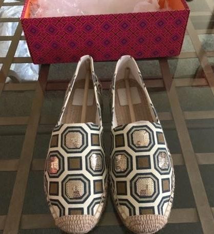 Tory Burch Cecily Embellished Espadrille Size 9 - $125 (36% Off Retail) -  From Rockin