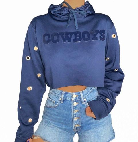 Nike Dallas Cowboys Crop Hoodie Blue 30 From Savannah