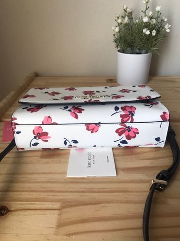 Kate spade carson tea garden toss convertible crossbody white floral +  wallet