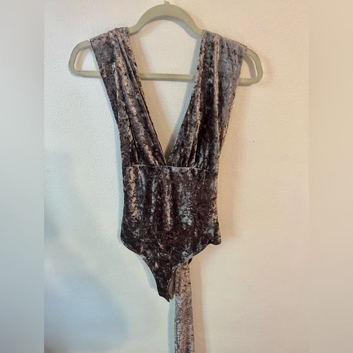 Free People Intimately 100 Ways Lavender Velvet Bodysuit Size Small NWOT  Purple - $22 - From Abby
