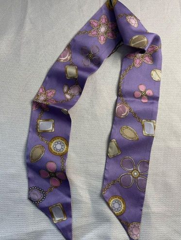 Coach NWT Lilac/Purple Purse Scarf w/Jewelry Design & Monogram Reversible -  $90 New With Tags - From Olivia