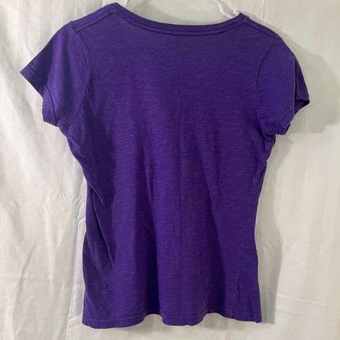 NFL Team Apparel Minnesota Vikings Football Women's Purple Glitter T-Shirt  Size Small - $15 - From Trina's