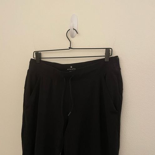 Athleta Powervita Ankle Soft Black Ankle Jogger Casual Pants Size