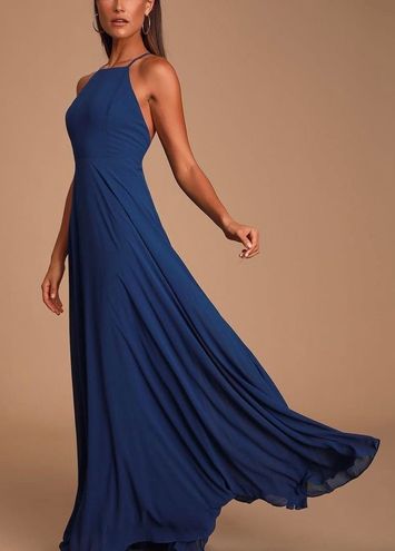mythical kind of love navy blue maxi dress