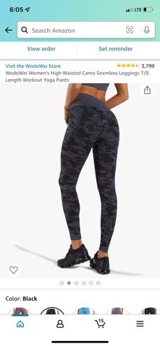 WodoWei Women’s High Waisted Camo Seamless Leggings 7/8 Length Workout Yoga  Pants : : Clothing, Shoes & Accessories