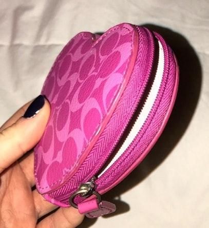 Coach Pink Heart Coin Purse - $10 - From Ada