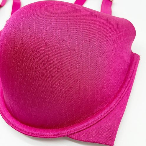 Vanity Fair 38DD Radiant Underwire Back Smoothing Bra Bright Pink Lined  75312 Size undefined - $19 - From Jeannie