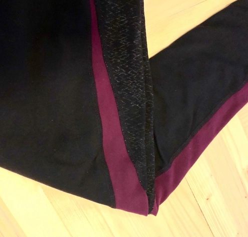 Athleta Cropped Leggings Purple Black Size XS - $25 - From Emily