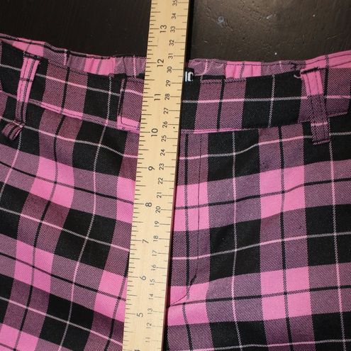 Hot Topic Pink Plaid Pants , size