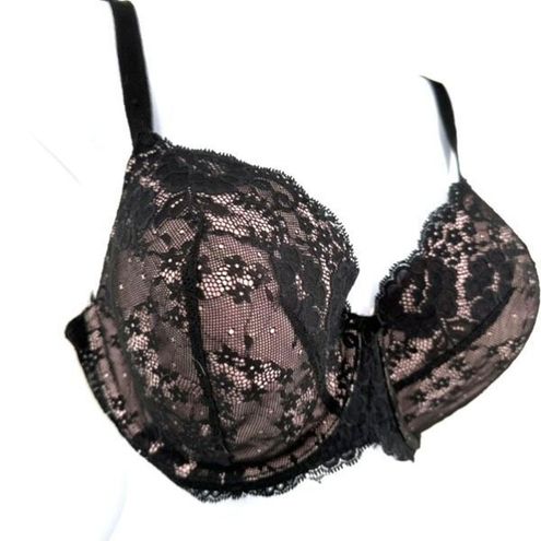 Victoria's Secret Women's Dream Angels Lined Demi Plunge Bra Black Size 38DD  - $39 - From April