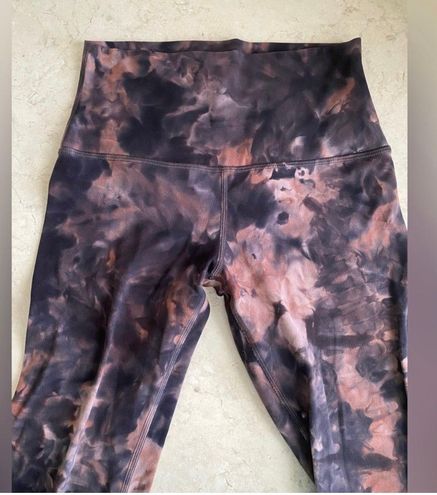 Lululemon Align High Rise Short 8” Diamond Dye Graphite Grey Pink Pastel  Shorts