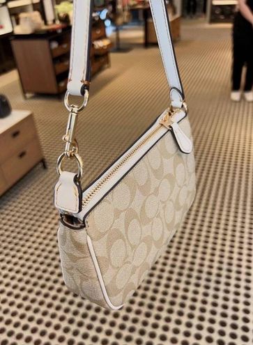 Coach 2023-24FW Coach Nolita 19 In Signature Canvas With Floral Applique in  2023